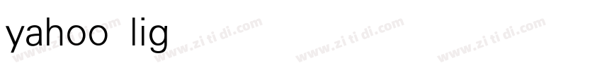 yahoo light字体转换